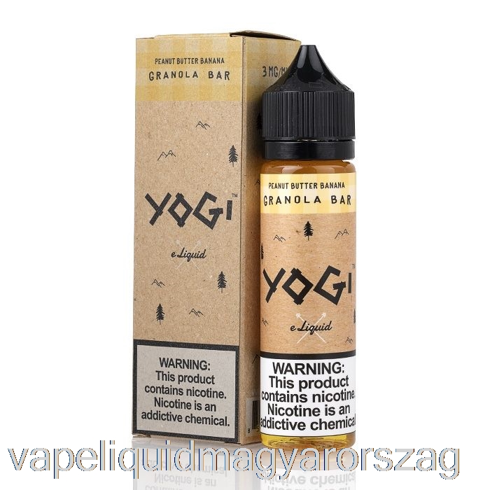 Mogyoróvajas Banán Granolaszelet - Yogi E-liquid - 60ml 3mg Vape Toll